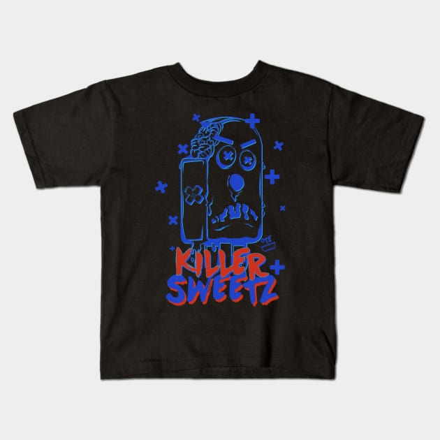 OTE Monster pop no fill Kids T-Shirt by OwnTheElementsClothing